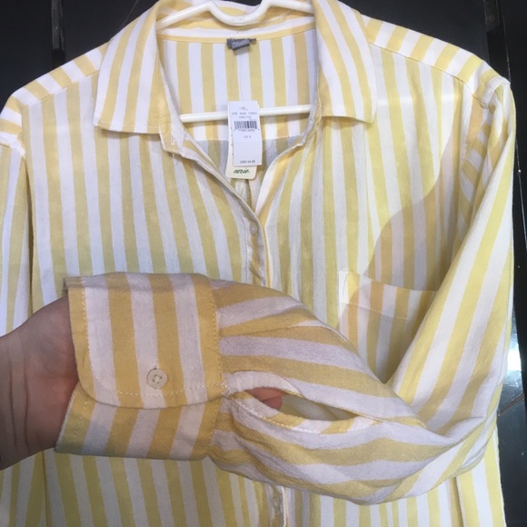 Aerie Striped Button Up Shirt NWT - Picture 8 of 15